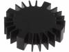 SK56915SA, Радиатор; для светодиодов; O:60мм; H:15мм; Цвет: черный, Fischer Elektronik