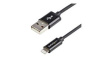 USBLT1MB Charging Cable USB-A Plug - Apple Lightning 1m USB 2.0 Black