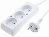 PS-360-3.0, Сетевой удлинитель; Гнезда:3; ПВХ; белый; 2x1мм2; 3м; 10А, JONEX