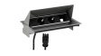 900.406 Desk Outlet with Custom Module CONEO 2x DE Type F (CEE 7/3) Socket/2x USB - GST1