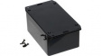 1591TSFLBK Multipurpose GPABS Enclosure, Flanged Lid, 81 x 119 x 56 mm, Black, ABS, IP54