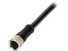 1200270127 404000E02M020, Разъем: M8; "мама"; PIN:4; прямой; с амортизатором, с проводом, Molex