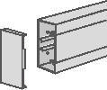 Z651350WS, End piece 130 mm 65 mm, Demira