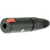 NJ3FC6-BAG, Jack Socket, Vertical, 6.35 mm 3 Poles, Neutrik