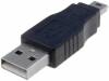 CA412-PB, Адаптер; USB 2.0; вилка USB A, вилка mini USB B; никелированные, VCOM
