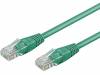 95251 Patch cord; U/UTP; 6; многопров; CCA; ПВХ; зеленый; 0,25м