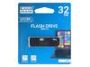 UEG2-0320K0R11, Флешка; USB 2.0; 32ГБ; черный; Считывание:20МБ/с; Запись:5МБ/с, GOODRAM