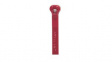 TY 25 M2 TY-Rap Cable Tie 186 x 4.67mm, Polyamide 6.6, 222N, Red