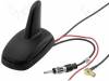 ANT.S02.03, Антенна; SHARK; АМ, FM, GPS; DIN, SMB-B; 12ВDC; Вид: RG174, 4CARMEDIA