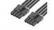 216400-1043 Cable Assembly, Mega-Fit Receptacle - Mega-Fit Receptacle, 4 Circuits, 600mm