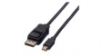 11.99.5636 Video Cable, DisplayPort Plug - Mini DisplayPort Male, 2560 x 1600, 3m