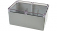 1554VB2GYCL Watertight plastic enclosure 160 x 240 x 120 mm Grey, Clear Polycarbonate IP66