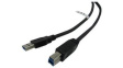 RND 765-00096 USB 3.0 A Plug to USB 3.0 B Plug 2m Black
