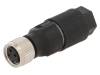 22260986, Разъем: M8; "мама"; PIN:3; прямой; на провод; вилка; 4А; 40В; 2,5?5мм, LAPP