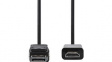 CCGP37100BK30 DisplayPort - HDMI Cable DisplayPort Male - HDMI Plug 3m