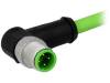 21349400477100, Вилка; M12; PIN:4; "папа"; код D-Ethernet; 10м; изоляция: TPU, Harting