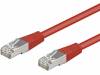 SF/UTP5-CCA-015RD Patch cord; SF/UTP; 5e; многопров; CCA; ПВХ; красный; 1,5м