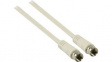 CSGP41000WT20 Satellite and Antenna Cable Type F Male - Type F Male 2m White