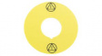 704.963.9 Legend Plate, 59mm, Yellow, Warning Triangle