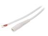 DC.CAB.2510.0150, Кабель; провода, гнездо DC 5,5/2,5; прямой; 1мм2; белый; 1,5м, BQ CABLE (TME brand)