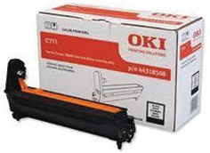 44318508, Drum black, Oki