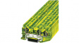 3031416 ST 4-TWIN-PE feed-through terminal block, 0.08...4.0 mm2 green-yellow