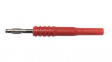 BU-32101-2 Banana Plug, Red, 20A, 1kV, Nickel-Plated