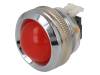 KLU-R-20-U Индикат.лампа: LED; вогнутый; 24?230ВDC; 24?230ВAC; Отв: O26мм
