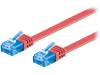 96344 Patch cord; U/UTP; 6a; многопров; Cu; ПВХ; красный; Дл.кабеля:5м