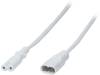 CP132, Кабель; IEC C7 "мама", IEC C8 "папа"; 2м; Гнезда:1; белый, LOGILINK