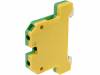 0661160000 EK 4/35, Соединитель: на рейку; Контактные группы:1; желто-зеленый, Weidmuller