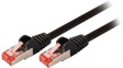 CCGP85221BK015 Network Cable CAT6 S/FTP 150mm Black