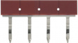 PYDN-6.2-040R Short Bar;Short Bar, Red, Pitch=6.2 mm, Poles=4, Value Desig