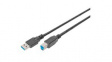 DB-300115-018-S Cable USB-A Plug - USB-B Plug 1.8m Black