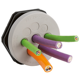 KEL-DPZ 63/35 rund, ATEX, Round cable entry plate ATEX 75 mm IP68 Ex No. of leads=35, Icotek