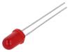 L-53SRD-C LED; 5мм; красный; 110-200мкд; 60°; Поверхность: выпуклая