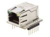 WIZ810SIO Модуль: Ethernet; Интерфейс: SPI; 3,3ВDC; RJ45,штыревой; 2,54мм