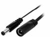 DC.INV.0200.0100, Кабель; вилка DC 5,5/2,1,гнездо DC 5,5/2,1; прямой; 0,5мм2; 1м, BQ CABLE (TME brand)