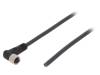 SAIL-M8BW-4-5.0U, Соединительный кабель; M8; PIN: 4; угловой; 5м; вилка; 30ВAC; 4А, Weidmuller