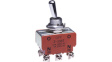 S338T Toggle Switch, (On)-Off-(On), Screw Connection