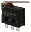 D2JW-01K11 Микропереключатель; с рычагом; SPDT; 0,1A/30ВDC; ON-(ON); 1; IP67