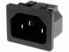 IEC-C-1, Разъем: питания AC; IEC 60320; C14 (E); гнездо; "папа"; 10А; 250ВAC, ADAM TECH