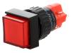 V16F-11-R, Переключатель: кнопочный; 1; SPDT; 3A/250ВAC; 2A/24ВDC; красный, Onpow