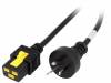 6051.2050, Кабель; AS 3112 (I) вилка,IEC C19 "мама"; 2м; с блокировкой, Schurter