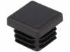 FIX-ST-22X22BK, Заглушка; Мат-л: ПВД; H:16,5мм; L:22мм; Выс:0,8?2,5мм, FIX&FASTEN