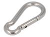 KAR-10-A4, Snap hook; acid resistant steel A4; for rope; L: 100mm; Size: 10mm, KRAFTBERG