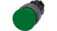 3SU1030-1AD40-0AA0 SIRIUS ACT Mushroom Push-Button front element Metal, matte, green