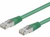 F/UTP5-CCA-500GR Patch cord; F/UTP; 5e; многопров; CCA; ПВХ; зеленый; 50м