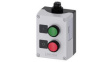 3SU1802-0AB10-4HB1  Control Station with 2 Pushbutton Switches, Green, Red, 1NC + 1NO, Spring Termin