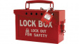 65699 Lockout Box;Steel;Red